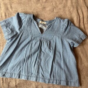 Madewell denim popover swing top